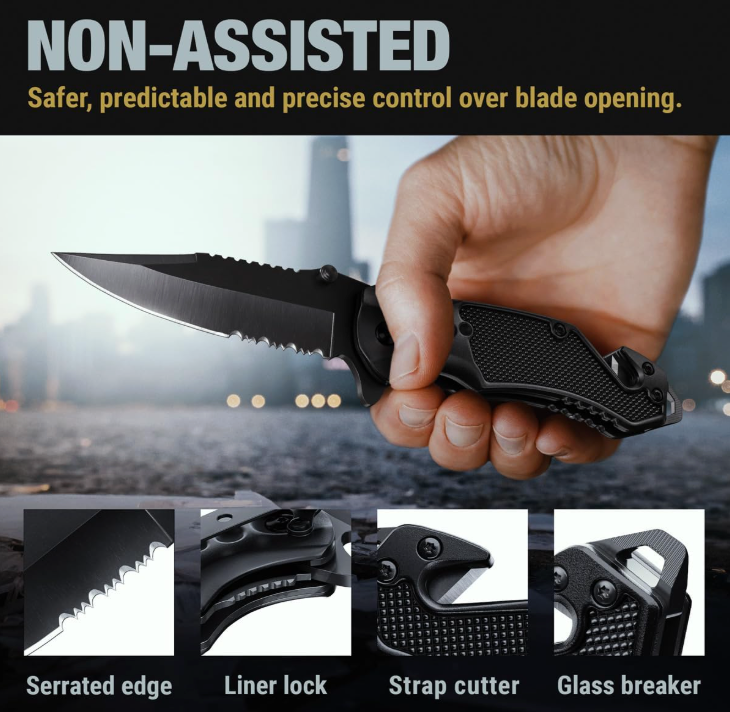 Folding Pocket Knife for eating and survival